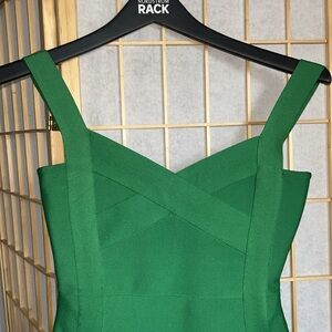 Green bandage Dress Small dot in front. Runs small fits a 6/7